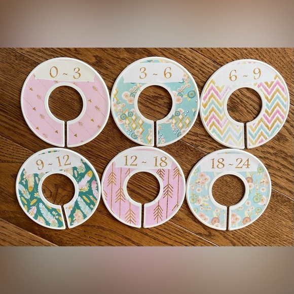 Blanket Lot Burt’s Bees Carters Milestone Stickers Baby Girl Closet Dividers NEW - Picture 6 of 8